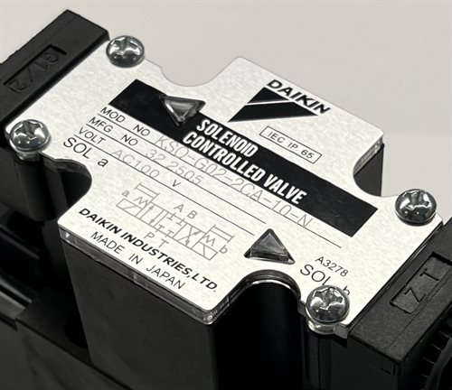 KSO-G02-2CA-10-N DAIKIN 2 PORT VALVE WITH SPRING RETURN
